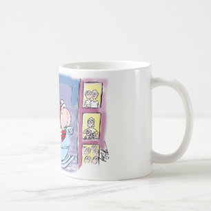 De Kerstman gooit een wieg! Koffiemok