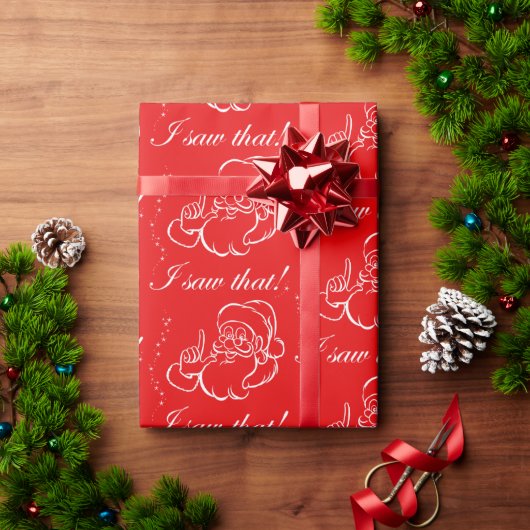 De kerstman heeft dat gezien! cadeaupapier (Feestdagen Geschenken)