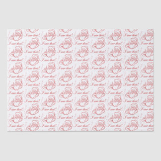 De kerstman heeft dat gezien! tissuepapier