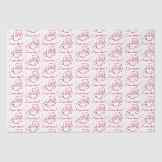 De kerstman heeft dat gezien! tissuepapier (Voorkant)