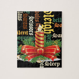 De kerstman heeft een fijne dag en een betere nach legpuzzel