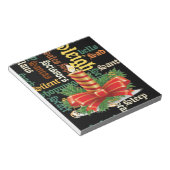 De kerstman heeft een fijne dag en een betere nach notitieblok (Schuin)