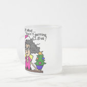 De Kerstman heeft gebeld Matglas Koffiemok (Voorkant links)