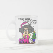 De Kerstman heeft gebeld Matglas Koffiemok (Links)