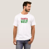 De kerstman houdt me het liefste t-shirt (Voorkant volledig)
