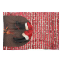 De kerstman in de schoorsteen