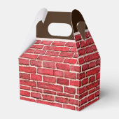 De kerstman in de schoorsteengunstdoos bedankdoosjes (Achterkant)