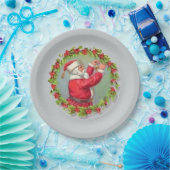 De Kerstman in een Bord van het Schgrote Papier (Feest)