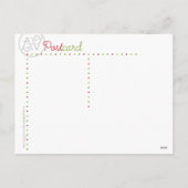 De kerstman is aan het Briefkaart van de deur (Achterkant)