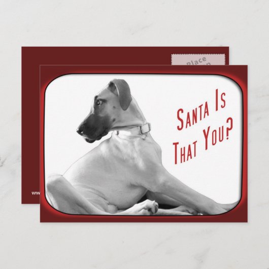 De Kerstman is dat jij Feestdagenkaart (Voorkant / Achterkant)