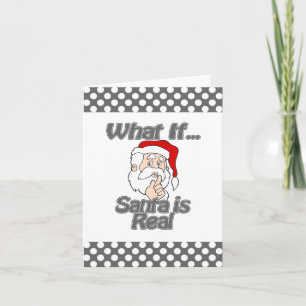 De kerstman is echt feestdagen kaart
