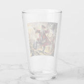 De kerstman is een piraat glas (Achterkant)