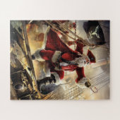 De kerstman is een piraat legpuzzel (Horizontaal)