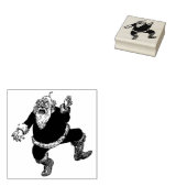 De Kerstman is gek geworden Rubberstempel (Gestempeld)