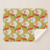 De kerstman is hier weer. sherpa deken (Voorkant (horizontaal))