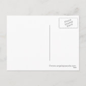 De Kerstman is ijs het schaatsen BRIEFKAART (Achterkant)