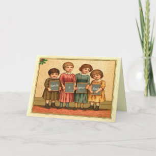 De kerstman is je vader feestdagen kaart