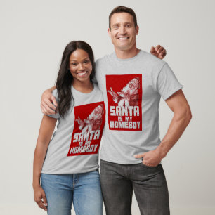De Kerstman is mijn Homeboy T-Shirt - Gepersonalis