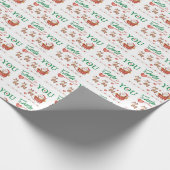 De kerstman is trots van u die papier verpakt (Hoek)