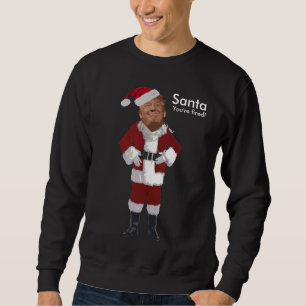De kerstman, je bent gevuurd. trui