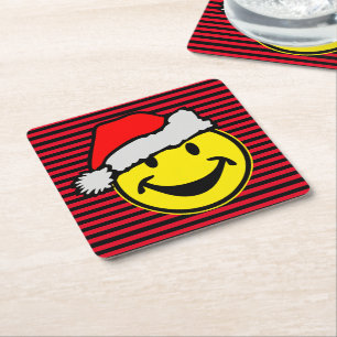 De kerstman... je rug. en ideeën vierkante kartonnen onderzetter