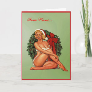 De kerstman kent… feestdagen kaart