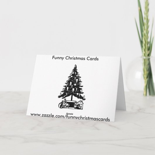 De kerstman kent hoe te Partij Feestdagen Kaart (Achterkant)