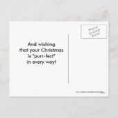 De Kerstman kijkt naar je Briefkaart (Achterkant)