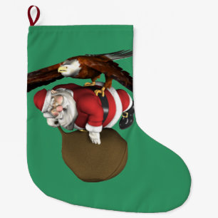 De kerstman komt een beetje later grote kerstsok