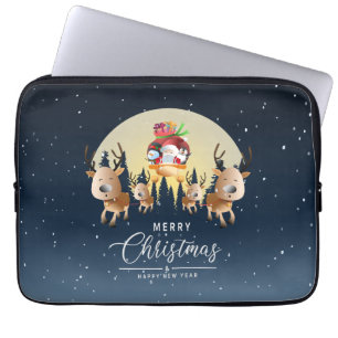 De kerstman komt eraan 13-inch laptophoes laptop sleeve
