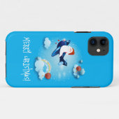 De kerstman komt eraan Case-Mate iPhone case (Achterkant (horizontaal))