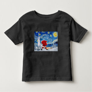 De kerstman komt eraan. kinder shirts