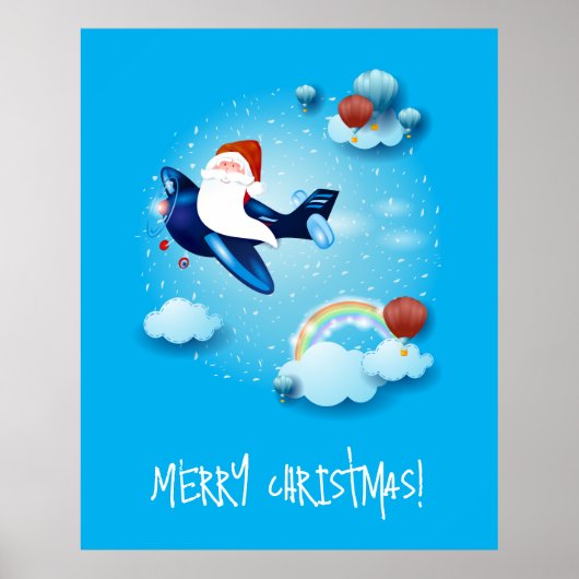 De kerstman komt eraan poster (Voorkant)