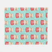 De kerstman komt met een Fransman Fleece Deken (Voorkant (Horizontaal))