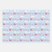 De kerstman komt naar de stad. inpakpapier vel (Voorkant 2)