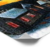 De kerstman komt naar de stad poster (Hoek)