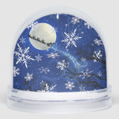 De kerstman komt naar de stad sneeuwbol (Voorkant)