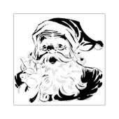 De Kerstman komt naar het grote plein van de stad Rubberstempel (Afrduk)