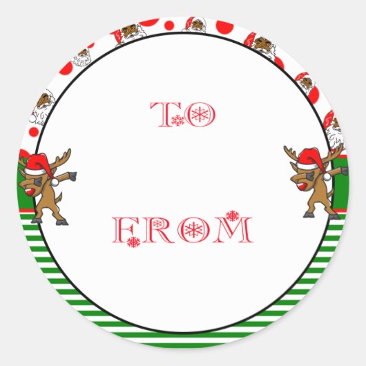 De Kerstman komt Sticker (Voorkant)