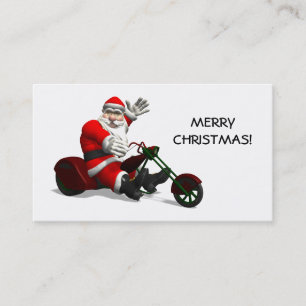 De Kerstman op Trike Visitekaartje