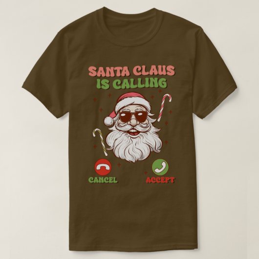 De Kerstman roept T-shirt (Design voorkant)