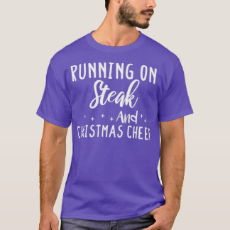 de kerstman steak - cadeau voor steak t-shirt