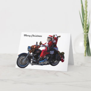 De Kerstman van de fietser Feestdagen Kaart