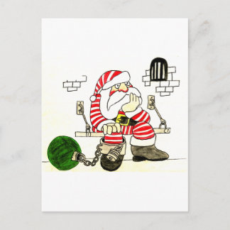 DE KERSTMAN VAN DE GEVANGENIS FEESTDAGENKAART