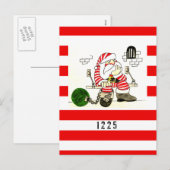 DE KERSTMAN VAN DE GEVANGENIS FEESTDAGENKAART (Voorkant / Achterkant)