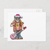 De Kerstman van de hippie Feestdagenkaart (Voorkant / Achterkant)