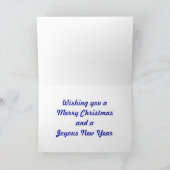 De Kerstman van de motorfiets Feestdagen Kaart (Binnen)