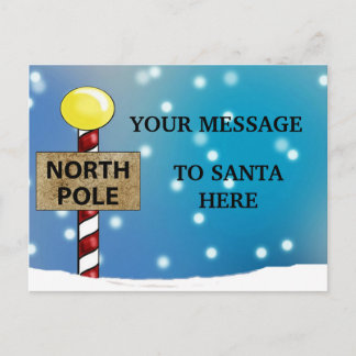 De kerstman van de Noordpool Briefkaart