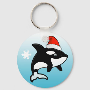 De Kerstman van de orka Sleutelhanger