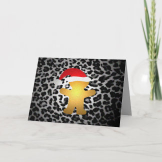 De Kerstman van de peperkoek Gegaan Wild Feestdagen Kaart